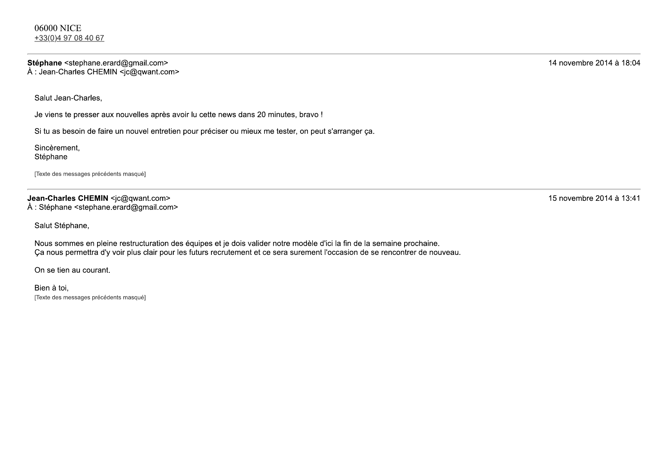 Fil Gmail Retour entretien - page 2 sur 2